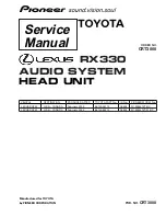 Предварительный просмотр 1 страницы Pioneer FX-M8427ZT-91/UC Service Manual