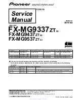 Pioneer FX-MG9337ZT Service Manual предпросмотр