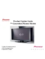 Pioneer G-5 Product Update Manual preview