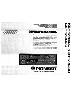 Pioneer GEH-M2000 Owner'S Manual preview