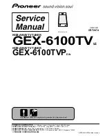 Предварительный просмотр 1 страницы Pioneer GEX-6100TVP Service Manual