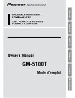 Pioneer GM-3100T Owner'S Manual preview