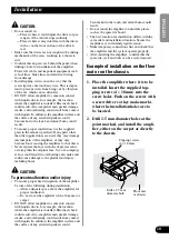 Preview for 11 page of Pioneer GM-3300T Owner'S Manual