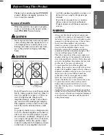 Предварительный просмотр 3 страницы Pioneer GM-5000T Owner'S Manual