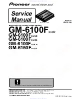 Pioneer GM-6100F Service Manual preview