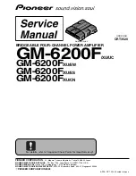 Pioneer GM-6200F Service Manual preview