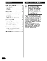 Preview for 2 page of Pioneer GM-7200M Owner'S Manual