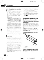 Preview for 10 page of Pioneer GM-D1004 Owner'S Manual