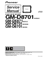 Pioneer GM-D8701/XEVES Service Manual preview