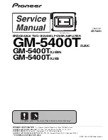 Preview for 1 page of Pioneer GM5400T - Bridgeable Amplifier Service Manual