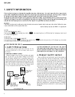 Preview for 2 page of Pioneer GR-209 Service Manual