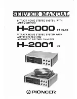 Preview for 1 page of Pioneer H-2000 Service Manual