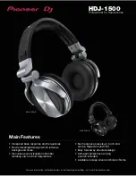 Pioneer HDJ-1500-S Specifications предпросмотр