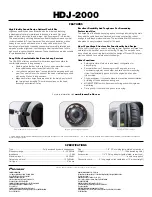 Preview for 2 page of Pioneer HDJ-2000 Specifications