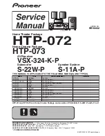 Preview for 1 page of Pioneer HTP-072 Service Manual