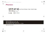 Pioneer HTP-074 Operating Instructions Manual preview