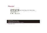 Pioneer HTP-075 Operating Instructions Manual preview