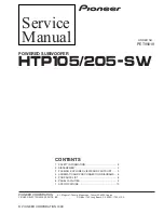 Pioneer HTP-105 Service Manual preview