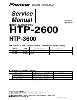 Preview for 1 page of Pioneer HTP-2600 Service Manual