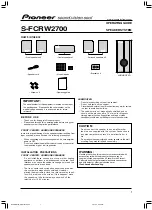 Preview for 3 page of Pioneer HTP-2750DV Quick Start Manual