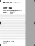 Pioneer HTP-330 Operating Instructions Manual preview