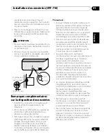 Preview for 109 page of Pioneer HTP-610 Operating Instructions Manual