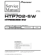 Preview for 1 page of Pioneer HTP-702 Service Manual