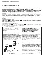 Preview for 2 page of Pioneer HTP-702 Service Manual