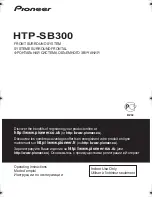 Pioneer HTP-SB300 Operating Instructions Manual preview