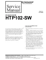 Предварительный просмотр 1 страницы Pioneer HTP102-SW Service Manual