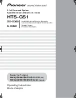 Предварительный просмотр 1 страницы Pioneer HTS-GS1 - Surround Sound System Operating Instructions Manual