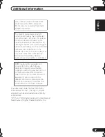 Предварительный просмотр 47 страницы Pioneer HTZ-360DV Operating Instructions Manual