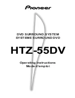 Pioneer HTZ-55DV Operating Instructions Manual preview