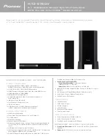 Pioneer HTZ-575DV Specifications preview