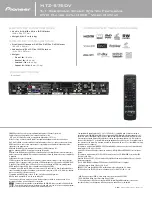 Предварительный просмотр 2 страницы Pioneer HTZ-575DV Specifications