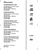 Pioneer HTZ-FS30DVD Operating Instructions Manual предпросмотр