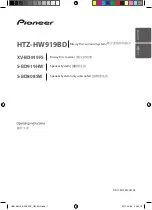 Preview for 1 page of Pioneer HTZ-HW919BD Operating Instructions Manual