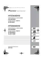 Предварительный просмотр 1 страницы Pioneer HTZ353DVD Operating Instructions Manual