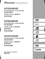 Pioneer HTZ363DVD Operating Instructions Manual предпросмотр