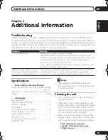 Preview for 11 page of Pioneer IDK-01 - Universal iPod Dock Operating Instructions Manual