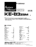 Preview for 1 page of Pioneer KE-83ZBM Service Manual