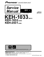 Предварительный просмотр 1 страницы Pioneer KEH-1032 Service Manual