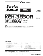 Preview for 1 page of Pioneer KEH-3800R Service Manual