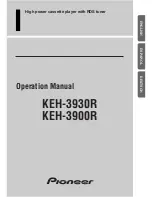 Preview for 1 page of Pioneer KEH-3900R X1M/EW Operation Manual