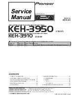 Preview for 1 page of Pioneer KEH-3910 Service Manual