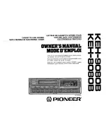 Pioneer KEH-8080B Owner'S Manual предпросмотр