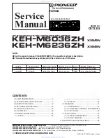 Pioneer KEH-M6036ZH Service Manual preview