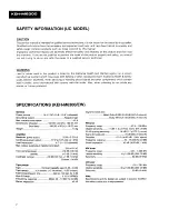 Preview for 2 page of Pioneer KEH-M6200 Service Manual