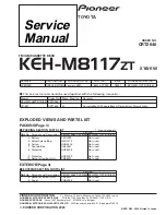 Preview for 1 page of Pioneer KEH-M8117ZT/X1B/EW Service Manual