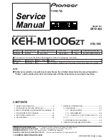 Preview for 2 page of Pioneer KEH-M8117ZT/X1B/EW Service Manual